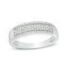 Thumbnail Image 1 of 0.23 CT. T.W. Diamond Multi-Row Anniversary Band in Sterling Silver