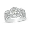 0.29 CT. T.W. Composite Diamond Bypass Promise Ring in Sterling Silver