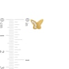 Thumbnail Image 2 of Child's Cubic Zirconia Butterfly Stud Earrings in 10K Gold