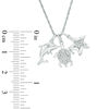 Thumbnail Image 2 of 0.04 CT. T.W. Diamond Sea Life Themed Charm Pendant in Sterling Silver