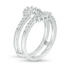 Thumbnail Image 1 of 0.29 CT. T.W. Diamond Floral Ring Solitaire Enhancer in 10K White Gold