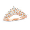 Thumbnail Image 0 of 0.37 CT. T.W. Diamond Tiara Contour Anniversary Band in 14K Rose Gold