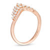 Thumbnail Image 2 of 0.37 CT. T.W. Diamond Tiara Contour Anniversary Band in 14K Rose Gold