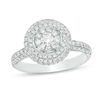 Thumbnail Image 0 of 0.95 CT. T.W. Diamond Double Frame Engagement Ring in 14K White Gold