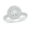 Thumbnail Image 1 of 0.95 CT. T.W. Diamond Double Frame Engagement Ring in 14K White Gold