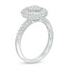 Thumbnail Image 3 of 0.95 CT. T.W. Diamond Double Frame Engagement Ring in 14K White Gold