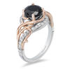 Thumbnail Image 2 of Enchanted Disney Villains Maleficent 2.00 CT. T.W. Black Diamond Thorn Engagement Ring in 14K Two-Tone Gold