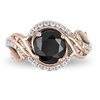 Thumbnail Image 4 of Enchanted Disney Villains Maleficent 2.00 CT. T.W. Black Diamond Thorn Engagement Ring in 14K Two-Tone Gold