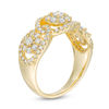 Thumbnail Image 1 of 0.95 CT. T.W. Composite Diamond Three Stone Frame Ring in 10K Gold