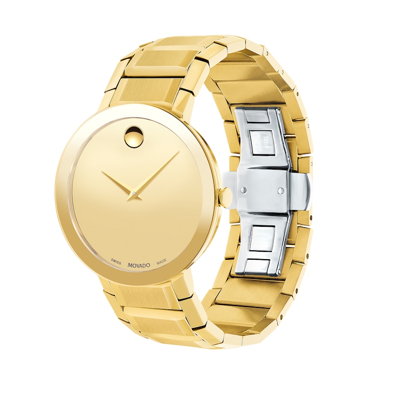 Men's Movado Sapphire™ Gold-Tone PVD Watch (Model: 0607180)