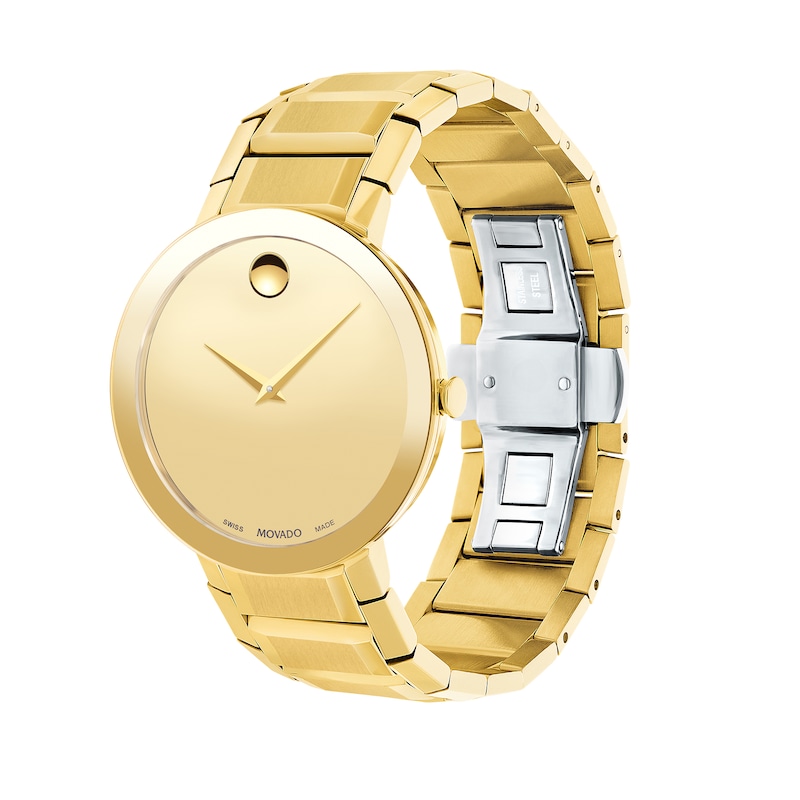 Main Image 2 of Men's Movado Sapphire™ Gold-Tone PVD Watch (Model: 0607180)