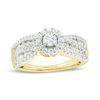 Thumbnail Image 0 of 0.69 CT. T.W. Diamond Frame Multi-Row Engagement Ring in 10K Gold