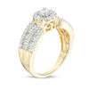 Thumbnail Image 1 of 0.69 CT. T.W. Diamond Frame Multi-Row Engagement Ring in 10K Gold