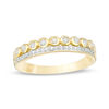 Thumbnail Image 0 of 0.18 CT. T.W. Diamond Two Row Stackable Band in 10K Gold