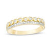 Thumbnail Image 1 of 0.18 CT. T.W. Diamond Two Row Stackable Band in 10K Gold