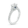 Thumbnail Image 1 of Vera Wang Love Collection 1.23 CT. T.W. Oval Diamond Collar Engagement Ring in 14K White Gold