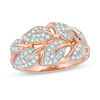 0.30 CT. T.W. Diamond Leaf and Vine Ring in 10K Rose Gold