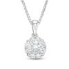 Thumbnail Image 1 of 0.50 CT. T.W. Certified Canadian Diamond Frame Pendant in 14K White Gold (I/I2)