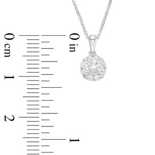 CT. T.W. Certified Canadian Diamond Frame Pendant in 14K White Gold (I/I2