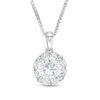 Thumbnail Image 0 of 1.00 CT. T.W. Certified Canadian Diamond Frame Pendant in 14K White Gold (I/I2)