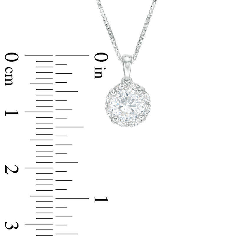 1.00 CT. T.W. Certified Canadian Diamond Frame Pendant in 14K White Gold (I/I2)