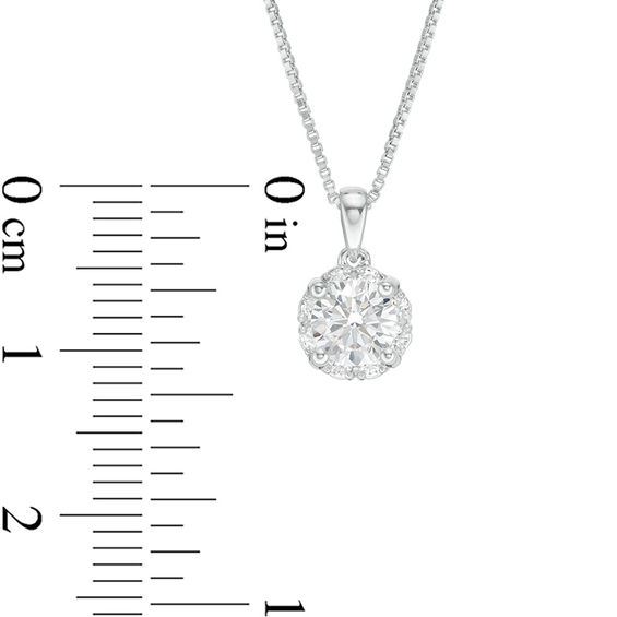 0.75 CT. T.W. Certified Canadian Diamond Frame Pendant in 14K White Gold (I/I2)