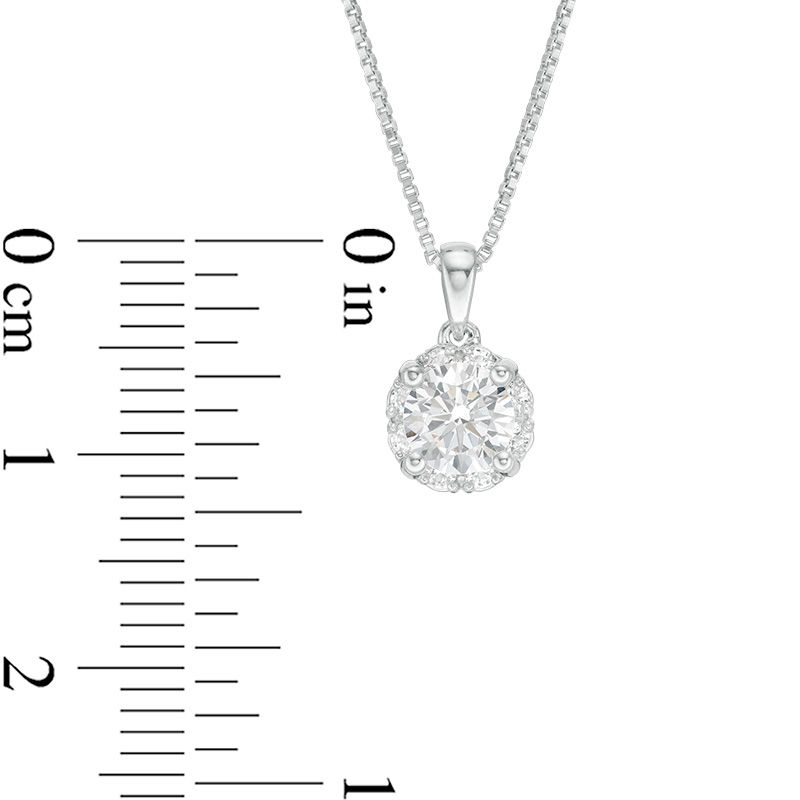 0.75 CT. T.W. Certified Canadian Diamond Frame Pendant in 14K White Gold (I/I2)