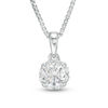 Thumbnail Image 1 of 0.25 CT. T.W. Certified Canadian Diamond Frame Pendant in 14K White Gold (I/I2)