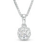 Thumbnail Image 0 of 0.25 CT. T.W. Certified Canadian Diamond Frame Pendant in 14K White Gold (I/I2)