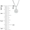 Thumbnail Image 2 of 0.25 CT. T.W. Certified Canadian Diamond Frame Pendant in 14K White Gold (I/I2)
