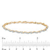 Thumbnail Image 4 of 0.62 CT. T.W. Composite Diamond Twist Link Bracelet in 10K Gold - 7.25"
