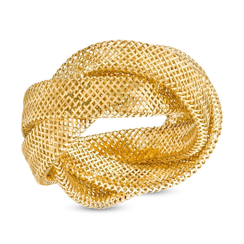 Braided Mesh Ring in 14K Gold - Size 7|Peoples Jewellers