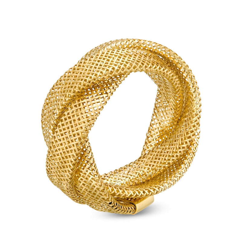 Braided Mesh Ring in 14K Gold - Size 7