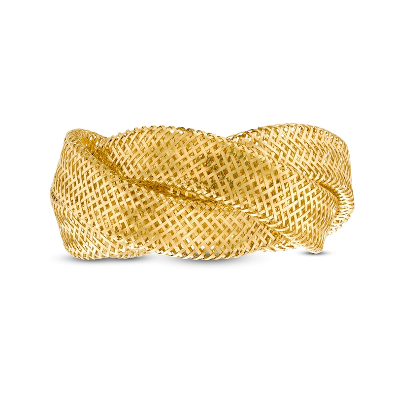 Braided Mesh Ring in 14K Gold - Size 7
