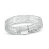 Thumbnail Image 1 of 5.0mm Mesh Flexible Ring in 14K White Gold - Size 7