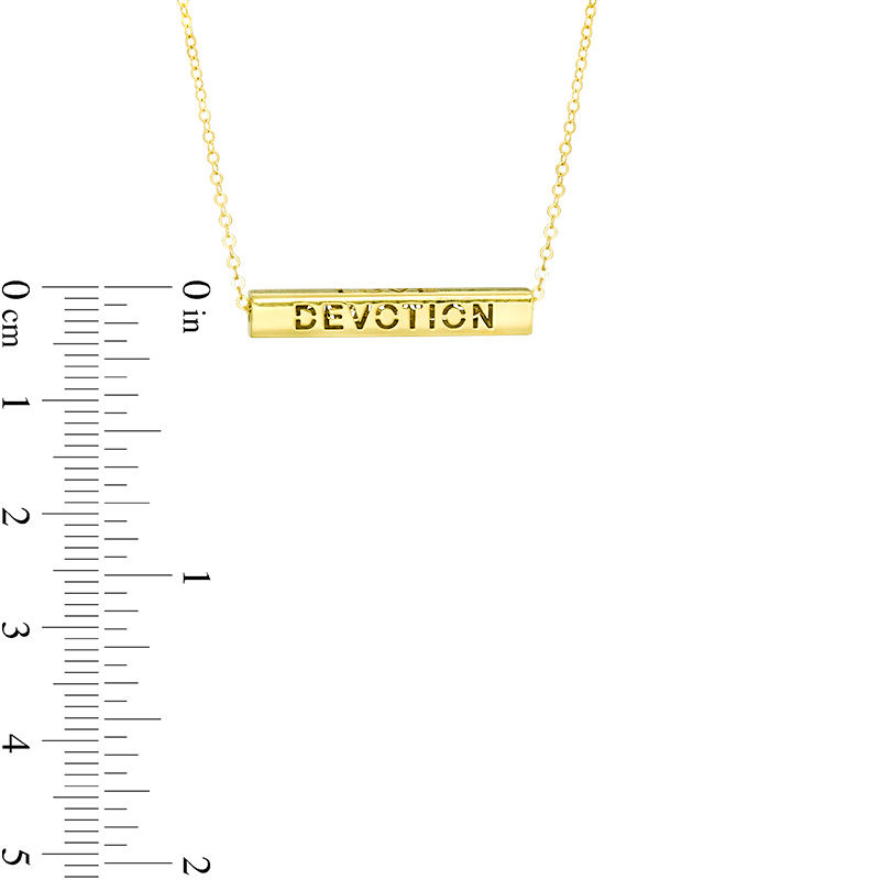 Main Image 3 of Bar Pendant in 14K Gold