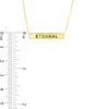 Thumbnail Image 3 of Italian Gold Bar Pendant in 14K Gold