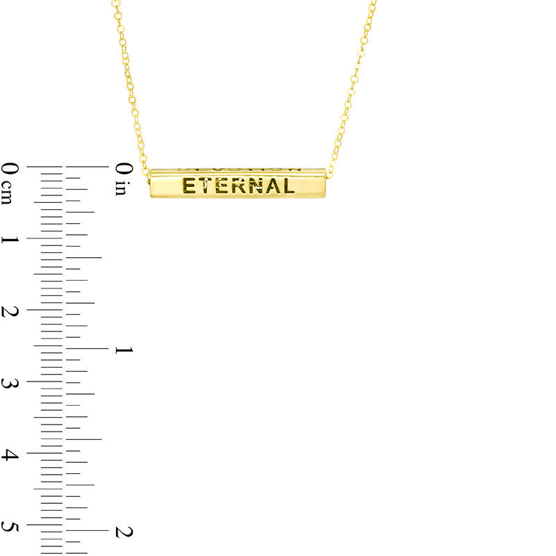 Main Image 4 of Bar Pendant in 14K Gold
