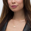 Thumbnail Image 2 of "Love" Laser-Cut Rectangular Pendant in 14K Gold