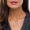 Thumbnail Image 2 of Triple Butterfly Station Necklace in 14K Gold