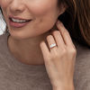 Thumbnail Image 1 of 1.97 CT. T.W. Cushion-Cut Diamond Past Present Future® Engagement Ring in 14K Rose Gold