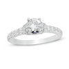 Vera Wang Love Collection 0.95 CT. T.W. Diamond Collar Engagement Ring in 14K White Gold