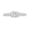 Thumbnail Image 2 of Vera Wang Love Collection 0.95 CT. T.W. Diamond Collar Engagement Ring in 14K White Gold