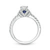 Thumbnail Image 3 of Vera Wang Love Collection 0.95 CT. T.W. Diamond Collar Engagement Ring in 14K White Gold