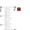 Thumbnail Image 3 of 4.0mm Princess-Cut Garnet Solitaire Stud Earrings in 14K Gold