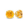 Thumbnail Image 0 of 4.0mm Citrine Solitaire Stud Earrings in 14K Gold