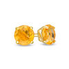 Thumbnail Image 1 of 4.0mm Citrine Solitaire Stud Earrings in 14K Gold