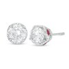 Thumbnail Image 0 of Peoples 100-Year Anniversary 2.00 CT. T.W. Certified Canadian Diamond Solitaire Stud Earrings in 14K White Gold (I/I1)