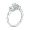 Thumbnail Image 3 of 1.00 CT. T.W. Oval Diamond Past Present Future® Frame Engagement Ring in 14K White Gold