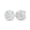 Thumbnail Image 1 of 0.50 CT. T.W. Canadian Certified Diamond Frame Stud Earrings in 14K White Gold (I/I2)